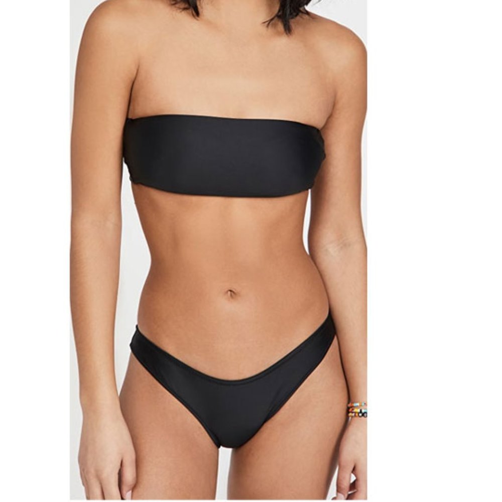Madewell Second Wave Spaghetti Strap Bandeau Bikini Top & Bottom Set